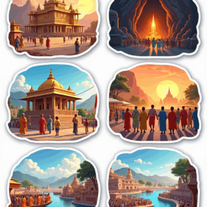 Temples & Holy Sites - Sticker Sheet v25